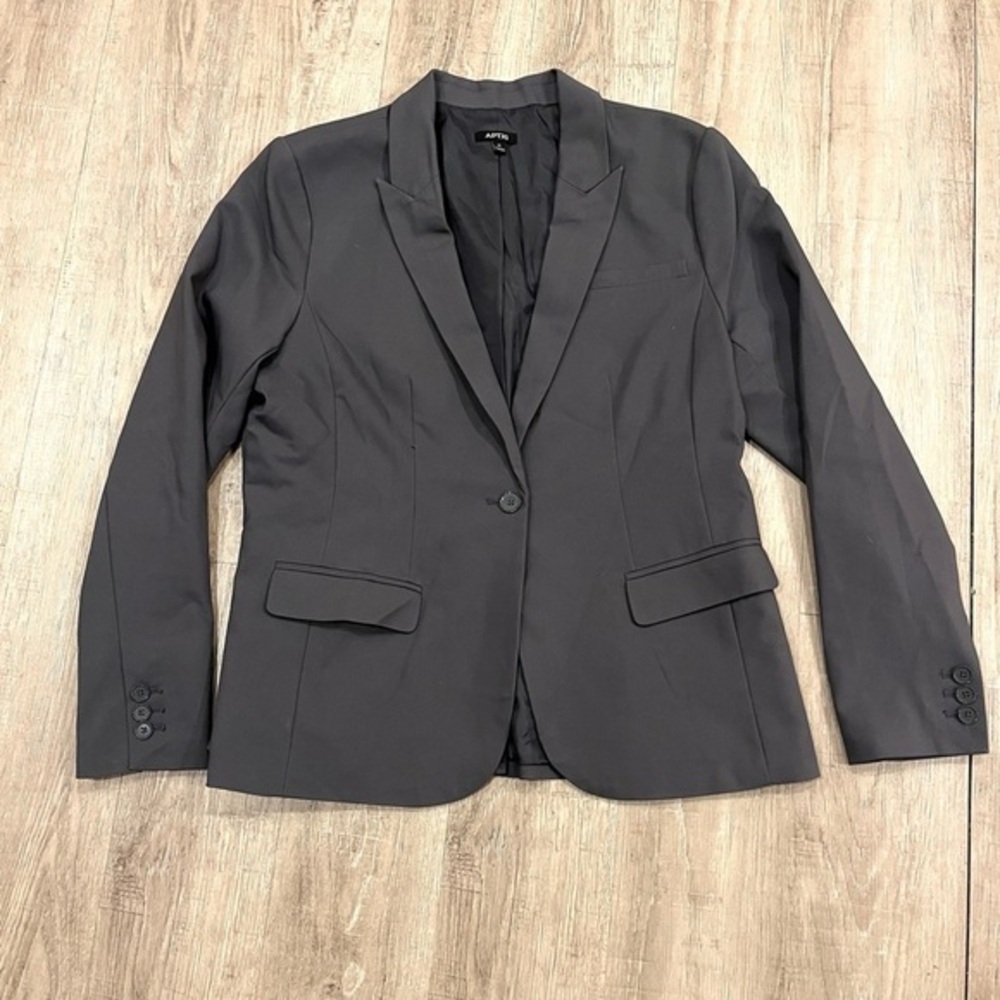 Apt. 9 Women's Charcoal Grey Blazer 16 - Picture 2 of 9